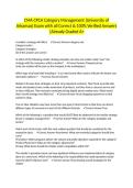 CMA CPCA Category Management &lpar;University of Arkansas&rpar; Exam with all Correct & 100&percnt; Verified Answers &vert;Already Graded A&plus;