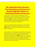 RN Leadership Online Practice&NewLine;Exam Questions and Answers A&plus;&NewLine;Graded 2026&sol;2027 Edition for&NewLine;Guaranteed Distinction Success&NewLine;There has been a community disaster and stable clients must be&NewLine;discharged from a facility to prepare for the influx of new casualt