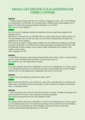 D104 OA 1 LQT UPDATED ACTUAL QUESTIONS AND&NewLine;CORRECT ANSWERS