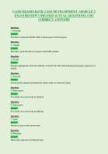 UAMS BLOOD BANK CASE DEVELOPMENT&colon; MODULE 2&NewLine;EXAM REVIEW UPDATED ACTUAL QUESTIONS AND&NewLine;CORRECT ANSWERS
