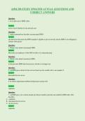 AHM 250 STUDY UPDATED ACTUAL QUESTIONS AND&NewLine;CORRECT ANSWERS