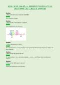 BEHS &sol; BCHS EKG EXAM REVIEW UPDATED ACTUAL&NewLine;QUESTIONS AND CORRECT ANSWERS