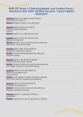 NUR 257 Exam 3 Clinical Judgment and Content Focus &vert;&NewLine;Questions with 100&percnt; Verified Answers &vert; Latest Update&NewLine;2026&sol;2027