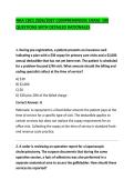 NHA CBCS 2026&sol;2027 COMPREHENSIVE EXAM&colon; 100 QUESTIONS WITH DETAILED RATIONALES