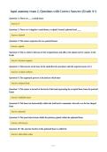 Package Deal-&semi;&semi;IUPUI Anatomy Exams with CORRECT Answers 