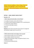 NUR 257 Chronic Conditions &vert; Galen College of Nursing &vert; &NewLine;Academic Year 2026&sol;2027 &vert; Exam 4 Comprehensive &NewLine;Examination &vert; 300 Verified Questions and Correct Answer &NewLine;Rationales 