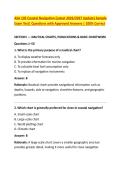 ASA 105 Coastal Navigation &lpar;Latest 2026&sol;2027 Update&rpar; Sample &NewLine;Exam Test&vert; Questions with Approved Answers &vert; 100&percnt; Correct 