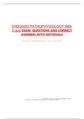 ENSG5003 PATHOPHYSIOLOGY WEk 2 quiz EXAM  QUESTIONS AND CORRECT ANSWERS WITH RATIONALE