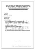 NCLEX-PN PRACTICE QUESTIONS AND RATIONALES &vert; EXAM QUESTIONS AND ANSWERS&vert; COMPLETE STUDY GUIDE WITH 100&percnt; ACCURATE QUESTIONS & ANSWERS&excl; EXCELLENCE GUARANTEED&excl;