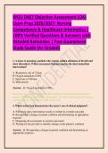 WGU D487 Objective Assessment &lpar;OA&rpar; Exam Prep 2026&sol;2027&colon; Nursing Competency & Healthcare Informatics &vert; 100&percnt; Verified Questions & Answers with Detailed Rationales &vert; Pass Guaranteed Study Guide &lpar;A&plus; Graded&rpar;