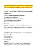 ASA 105 Coastal Navigation &lpar;Latest 2026&sol;2027 Update&rpar; Sample &NewLine;Exam Test&vert; Questions with Approved Answers &vert; 100&percnt; Correct 