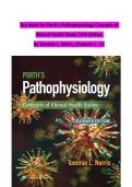 Test Bank for Porth's Pathophysiology&colon; Concepts of Altered Health States&comma; 11th Edition by Tommie L&period; Norris &vert; Complete Chapters 1&ndash;52 &vert; Multiple Choice & Select-All-That-Apply Questions with Rationales
