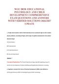 WGU D030 EXAM Bundle &vert; Update Questions with complete and Verified solutions&period;