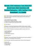 Nevada CCW Proficiency Test 2026&sol;2027 Actual Exam-Style Questions with Detailed Rationales &vert; 100&percnt; Verified &vert; Pass Guaranteed &ndash; A&plus; Graded