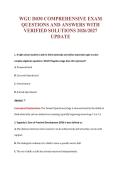 WGU D030 COMPREHENSIVE EXAM&NewLine;QUESTIONS AND ANSWERS WITH&NewLine;VERIFIED SOLUTIONS 2026&sol;2027&NewLine;UPDATE