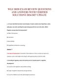 WGU D030 EXAM REVIEW QUESTIONS&NewLine;AND ANSWERS WITH VERIFIED&NewLine;SOLUTIONS 2026&sol;2027 UPDATE