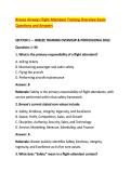 Breeze Airways Flight Attendant Training Overview Exam &NewLine;Questions and Answers 