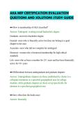 AKA MIP CERTIFICATION EVALUATION&NewLine;QUESTIONS AND SOLUTIONS STUDY GUIDE