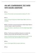 AKA MIP COMPREHENSIVE TEST PAPER&NewLine;WITH SOLVED QUESTIONS