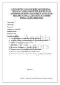 COMPREHENSIVE NURSING TOPICS IN MATERNAL&comma; NEONATAL&comma; AND REPRODUCTIVE HEALTH &vert; EXAM QUESTIONS AND ANSWERS&vert; COMPLETE STUDY GUIDE WITH 100&percnt; ACCURATE QUESTIONS & ANSWERS&excl; EXCELLENCE GUARANTEED&excl;