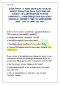 AORN Periop 101 Final Exam Aseptic Systems Matrix &lpar;Latest 2026&rpar; &vert; 270 Unique Q&As & Clinical OR Rationales