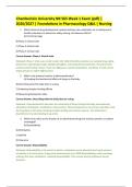 Chamberlain University NR 565 Week 1 Exam &lpar;pdf&rpar; &vert; &NewLine;2026&sol;2027 &vert; Foundations in Pharmacology Q&A &vert; Nursing 
