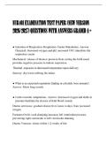 NUR401 EXAMINATION TEST PAPER &lpar;NEW VERSION&NewLine;2026&sol;2027&rpar; QUESTIONS WITH ANSWERS GRADED A&plus;