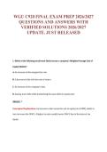 WGU C920 EXAM Bundle &vert; Update Questions with complete and Verified solutions&period;