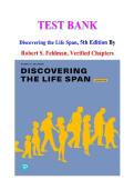 Test Bank For Discovering the Life Span&comma; 5th Edition By Robert S&period; Feldman ISBN 978-0135706770