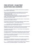 FIRE OFFICER 1 EXAM PREP QUESTIONS AND ANSWERS
