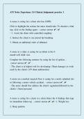 ATI NCLEX Experience 3&period;0 Clinical Judgment Practice 1 &ndash; 2026 Study Guide