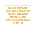 NCLEX-RN Exam 2025 Practice Questions&comma; Answers and Explanations