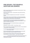 FIRE OFFICER 1 TEST REVIEW &num;2 QUESTIONS AND ANSWERS