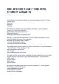 FIRE OFFICER 2 QUESTIONS WITH CORRECT ANSWERS