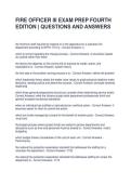 FIRE OFFICER III EXAM PREP FOURTH EDITION QUESTIONS AND ANSWERS