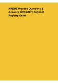 NREMT Practice Questions & Answers 2026&ndash;2027 &ndash; National Registry Exam