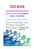 Test Bank for Community and Public Health Nursing&colon; Evidence for Practice&comma; 4th Edition by Rosanna DeMarco&comma; Judith Healey-Walsh ISBN 978-1975196554