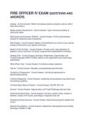 FIRE OFFICER IV EXAM QUESTIONS AND ANSWERS