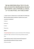 NR 546 MIDTERM PRACTICE EXAM&colon;&NewLine;ADVANCED PSYCHOPHARMACOLOGY&NewLine;QUESTIONS AND ANSWERS &lpar;LATEST&rpar;&comma;&NewLine;&lpar;A&plus; GUARANTEE&rpar;&period; JUST RELEASED