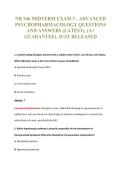 NR 546 MIDTERM EXAM 3 - ADVANCED&NewLine;PSYCHOPHARMACOLOGY QUESTIONS&NewLine;AND ANSWERS &lpar;LATEST&rpar;&comma; &lpar;A&plus;&NewLine;GUARANTEE&rpar;&period; JUST RELEASED