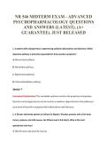 NR 546 MIDTERM EXAM - ADVANCED&NewLine;PSYCHOPHARMACOLOGY QUESTIONS&NewLine;AND ANSWERS &lpar;LATEST&rpar;&comma; &lpar;A&plus;&NewLine;GUARANTEE&rpar;&period; JUST RELEASED