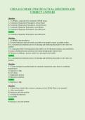 CMPA 411 COPAR UPDATED ACTUAL QUESTIONS AND&NewLine;CORRECT ANSWERS