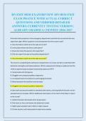 RN EXIT HESI EXAM REVIEW &sol;RN HESI EXIT &NewLine;EXAM PRATICE WITH ACTUAL CORRECT &NewLine;QUESTIONS AND VERIFIED DETAILED &NewLine;ANSWERS&vert; CURRENTLY TESTING VERSION &vert; &NewLine;ALREADY GRADED A&plus;&vert;NEWEST &vert;2026-2027 