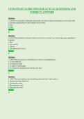 CTSM STUDY GUIDE UPDATED ACTUAL QUESTIONS AND&NewLine;CORRECT ANSWERS