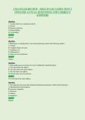 CMA EXAM REVIEW - SELF-EVALUATION TEST 2&NewLine;UPDATED ACTUAL QUESTIONS AND CORRECT&NewLine;ANSWERS