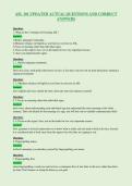ASL 101 UPDATED ACTUAL QUESTIONS AND CORRECT&NewLine;ANSWERS