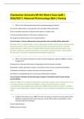 Chamberlain University NR 565 Week 6 Exam &lpar;pdf&rpar; &vert; &NewLine;2026&sol;2027 &vert; Advanced Pharmacology Q&A &vert; Nursing 