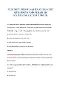 NUR 210&sol;NUR210 FINAL EXAM 2026&sol;2027&NewLine;QUESTIONS AND DETAILED&NewLine;SOLUTIONS LATEST UPDATE