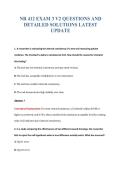 NR 412 EXAM 3 V2 QUESTIONS AND&NewLine;DETAILED SOLUTIONS LATEST&NewLine;UPDATE