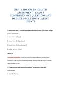 NR 412 EXAM BUNDLE QUESTIONS WITH VERIFIED ANSWERS